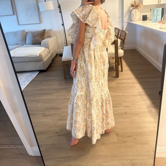 En Saison Floral Eyelet Flutter Sleeve Dress XS - Picture 5 of 8